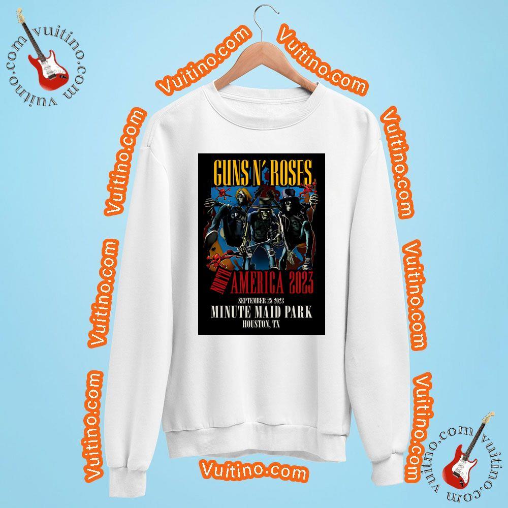 Guns N Roses 2023 Houston Tx Minute Maid Park Shirt