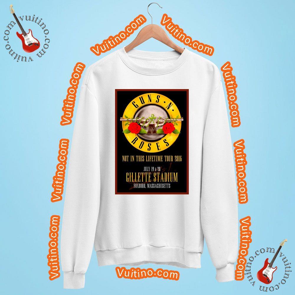 Guns N Roses Gillette Stadium Foxboro July 19 20 2016 Shirt