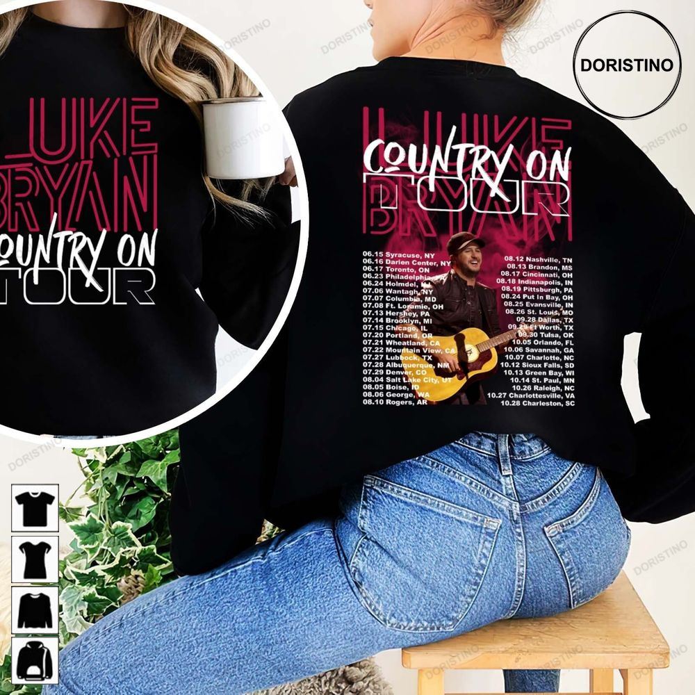 Luke Bryan Country On Tour 2023 Country On Tour Gift For Luke Bryan Fan Country Music Luke Bryan Limited Edition T-shirts