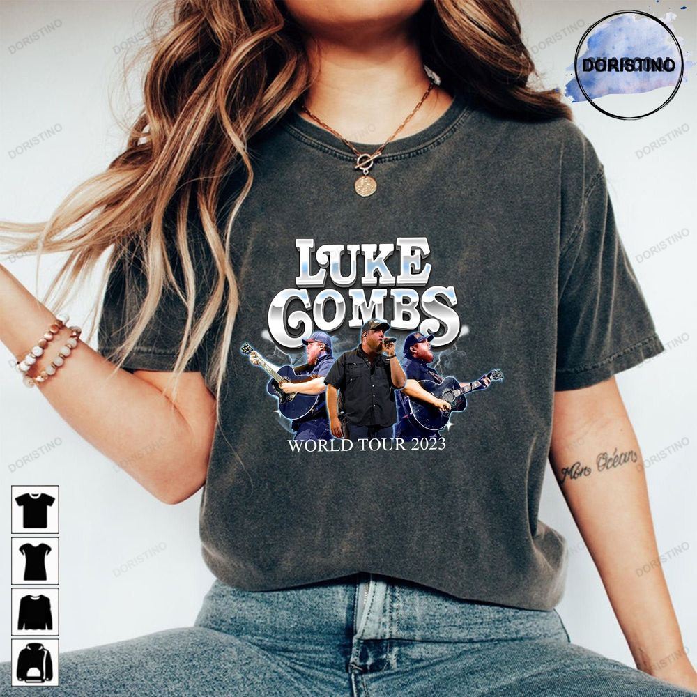 Luke Combs World Tour 2023 Country Music Luke Combs Music Concer Morgan Wallen Country Song Wallen Limited Edition T-shirts