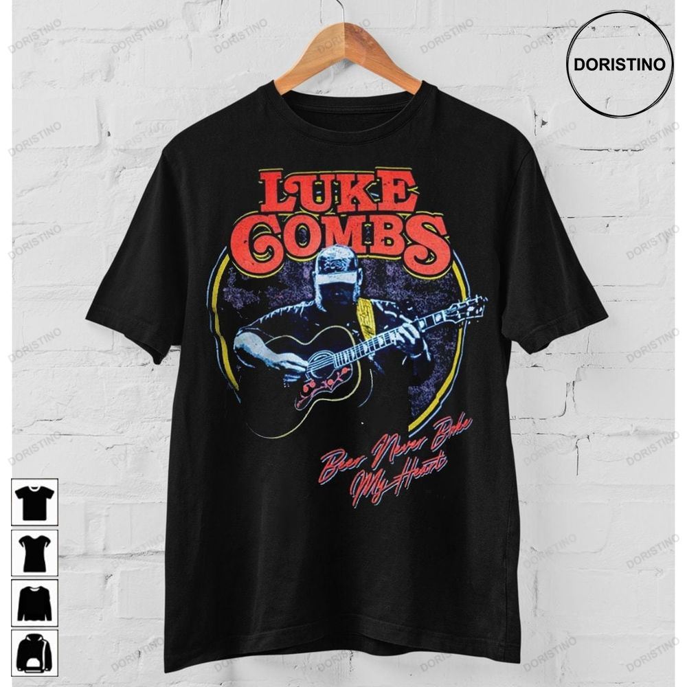 Luke Combs World Tour Country Music Beer Never Broke My Heart The Bootleggers Fanluke Combs Tour Unisex Tee Limited Edition T-shirts