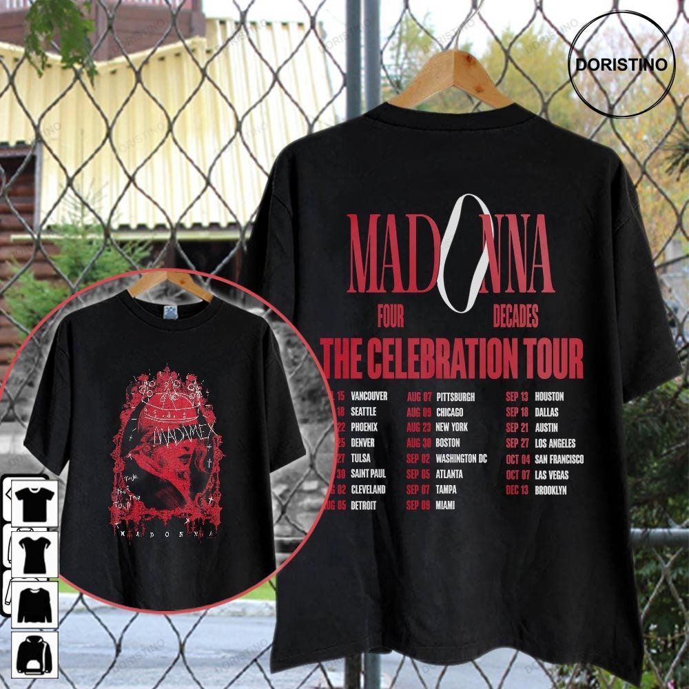 Madonna The Celebration Tour Dates 2023 World Tour Double Sided Music Tour 2023 Day Trending Style