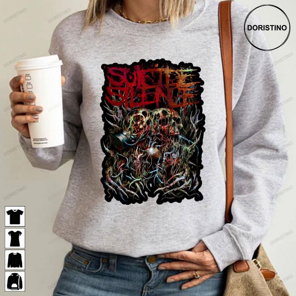 Skull Exposed To Radiation Suicide Silence Awesome Shirts