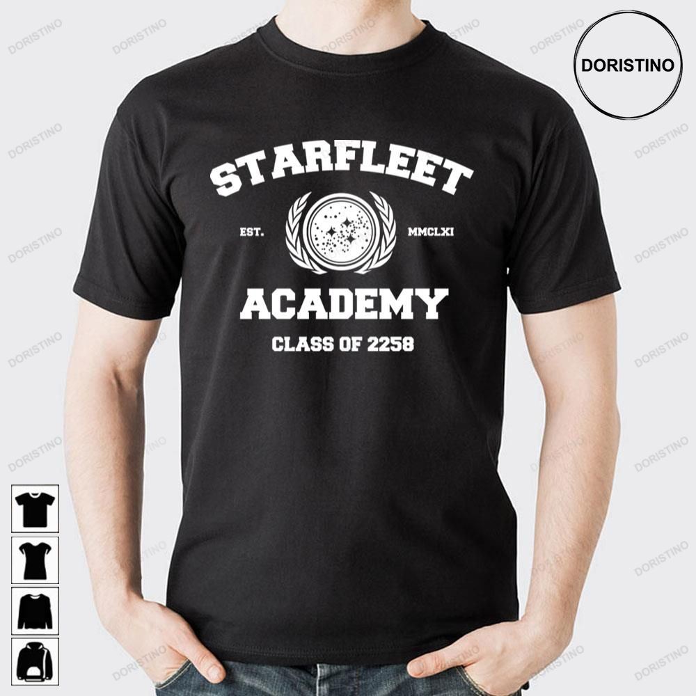 Starfleet Acadmey Class Of 2258 White Star Trek Doristino Limited Edition T-shirts