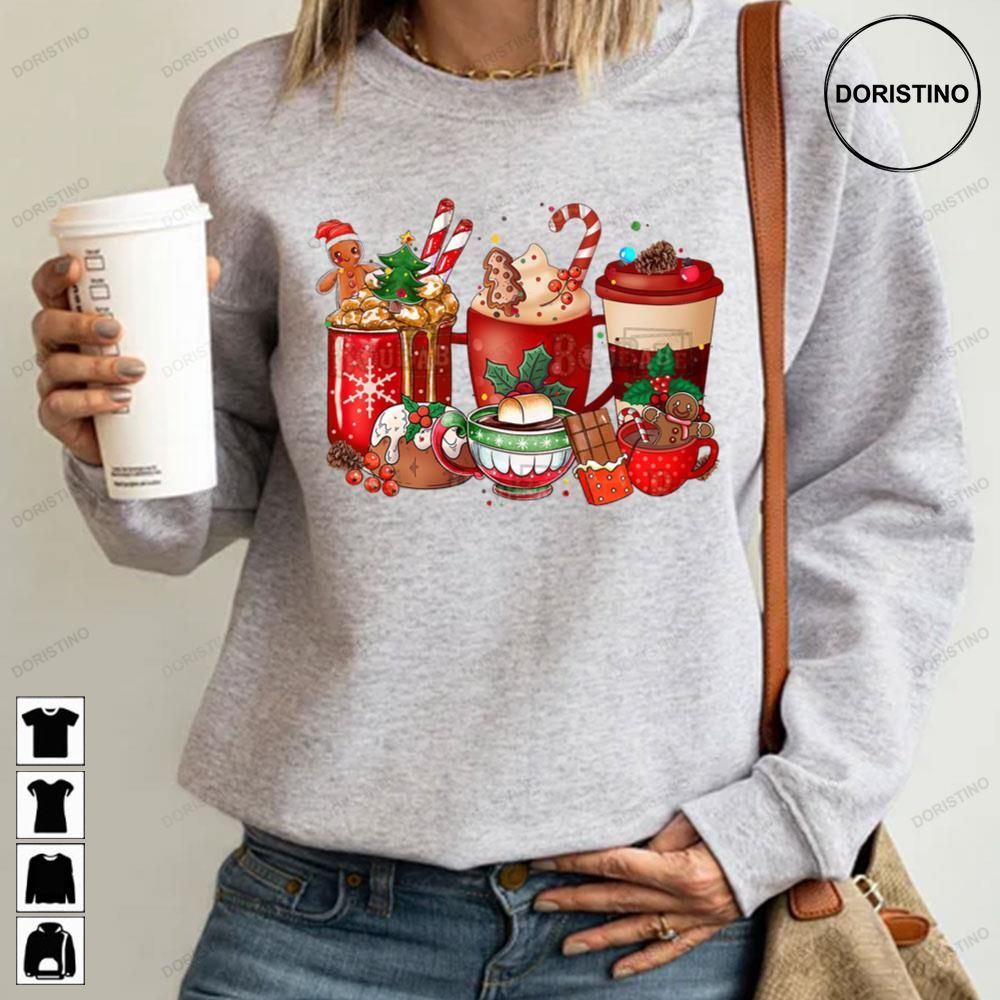 Christmas Coffee Drink Latte Cup Awesome Shirts