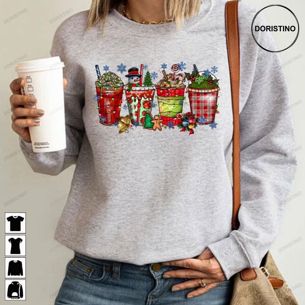 Christmas Coffee Drink Snow Man Awesome Shirts