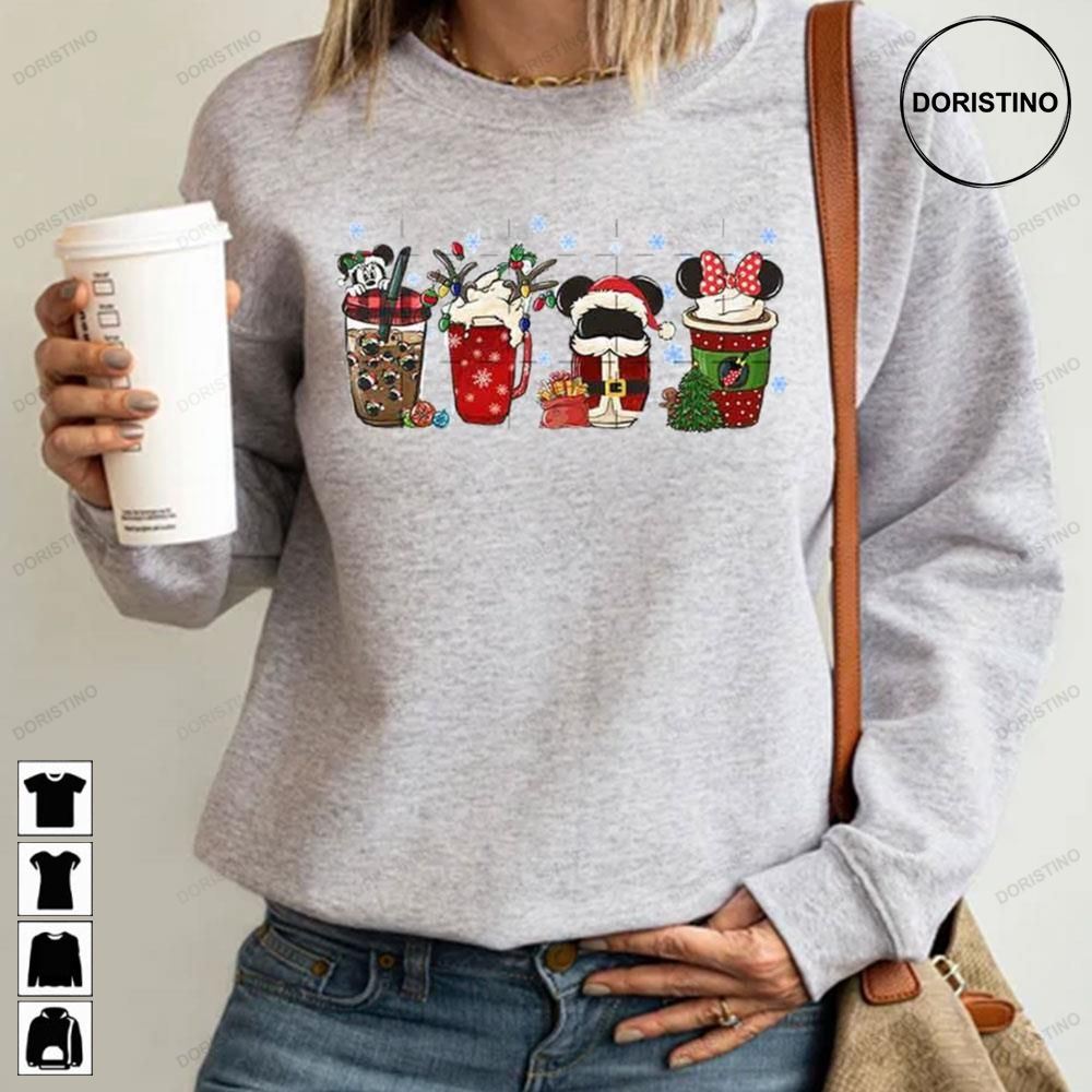 Christmas Coffee Latte And Minnie Disney Awesome Shirts