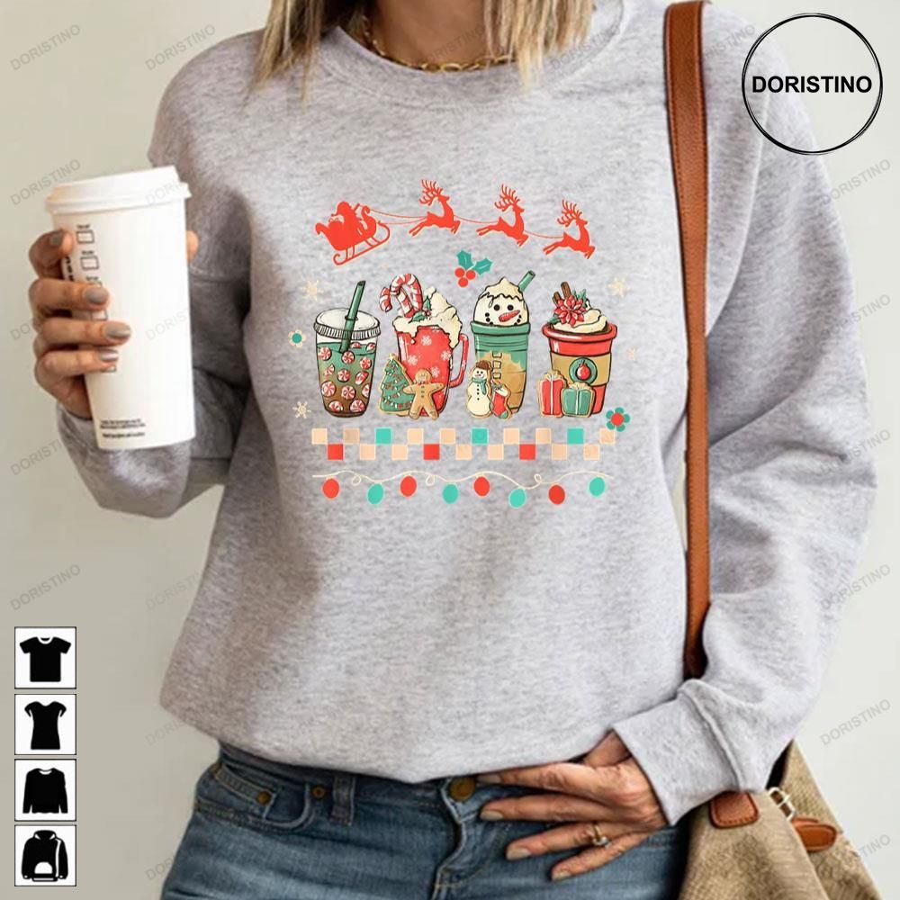 Christmas Coffee Latte Mint Candy Gingerbread Limited Edition T-shirts