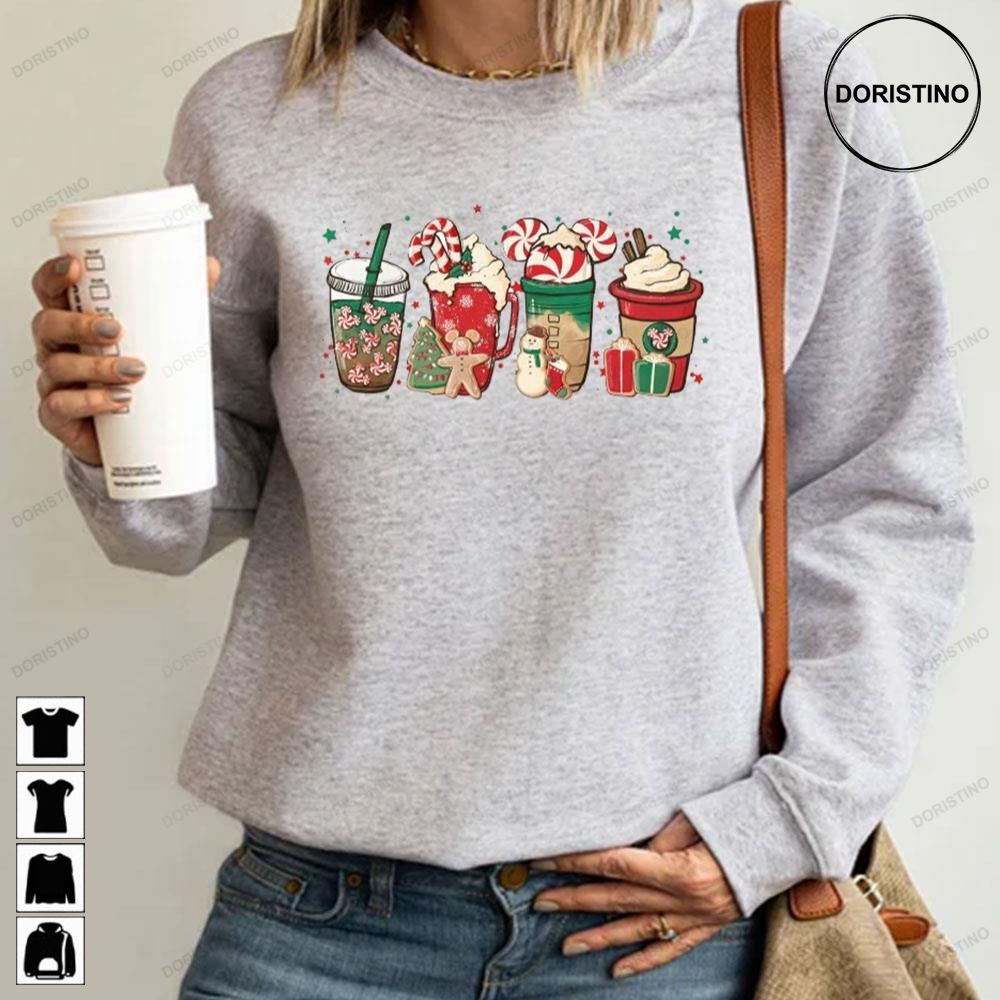 Christmas Coffee Mint Candy Coffee Latte Candy Red And White Trending Style