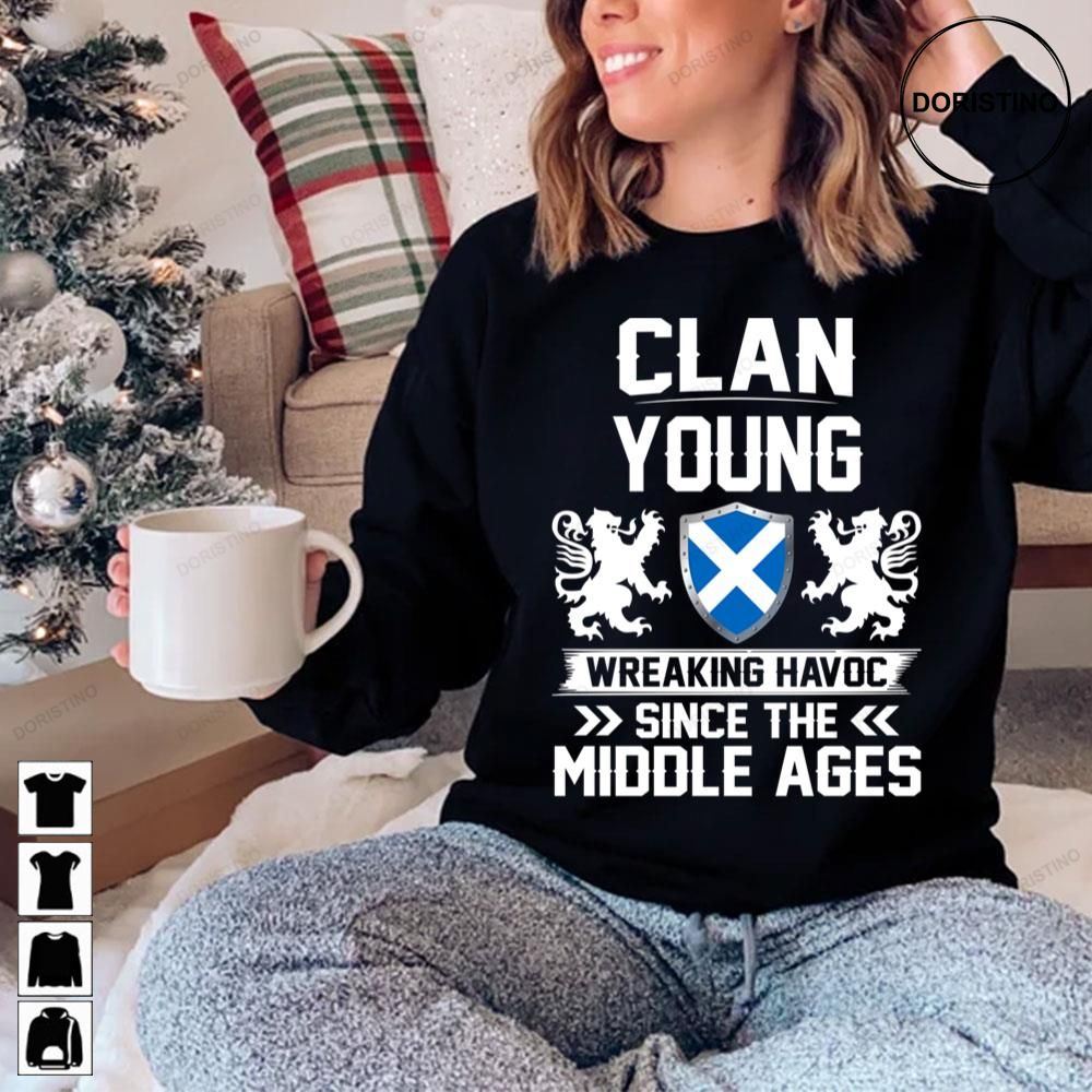 Clan Young Scottish Lion Family Clan Scotland Wreaking Havoc Awesome Shirts