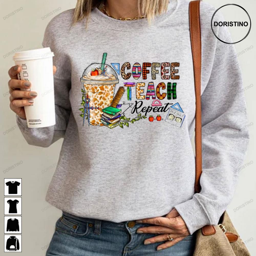 Coffee Teach Repeat Christmas Limited Edition T-shirts