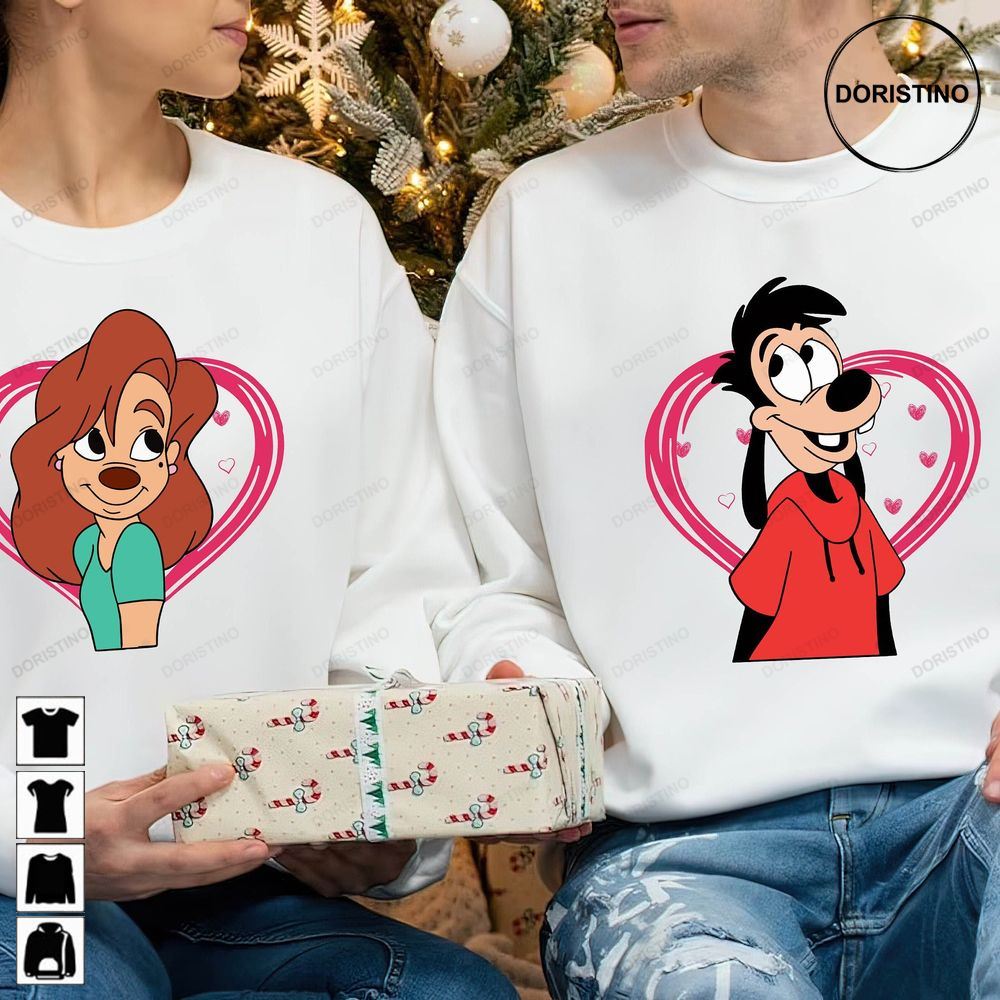 Goofy Valentine Disney Couple Matching Vintage A Trending Style