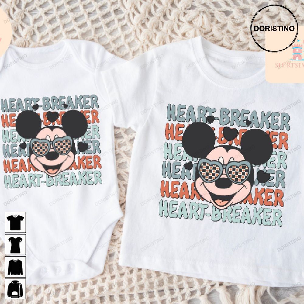 Heartbreaker Mickey Valentine's Day Matching Mickey Limited Edition T-shirts