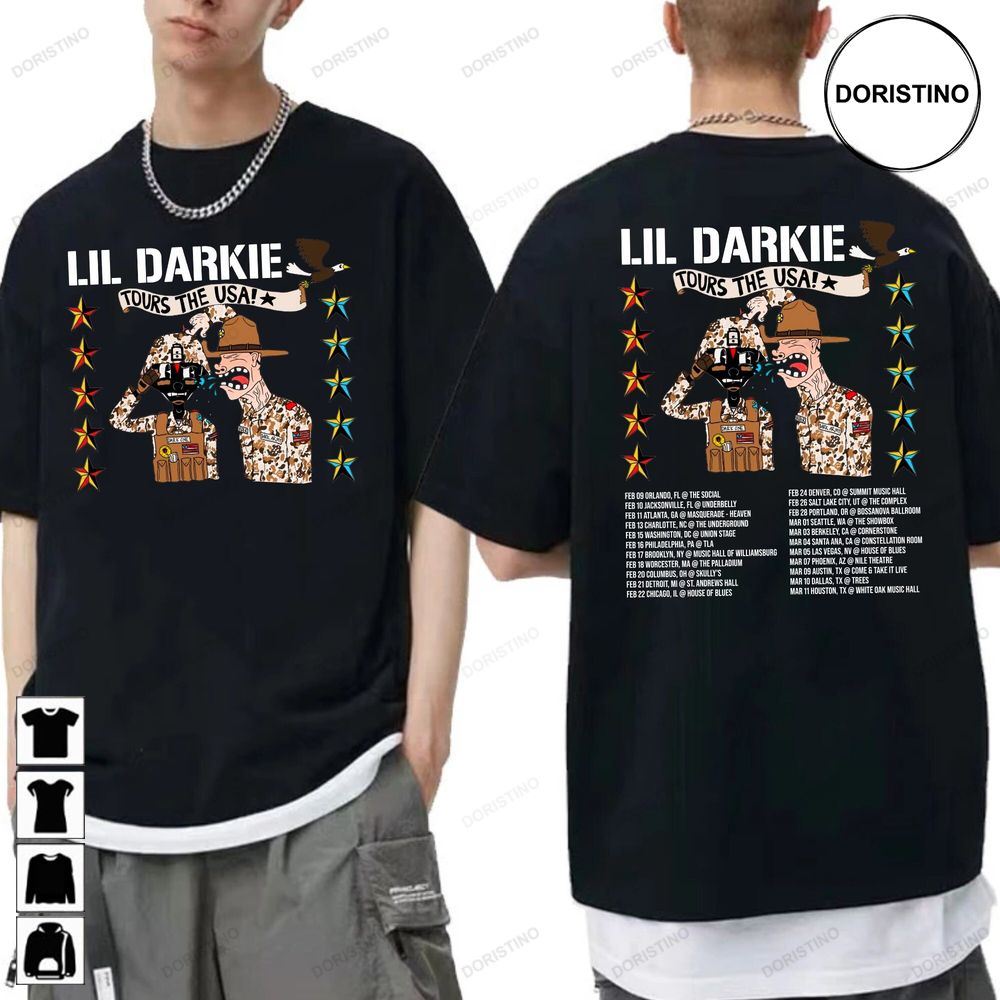 Lil Darkie Usa Tour 2023 Lil Darkie Rap Lil Awesome Shirts