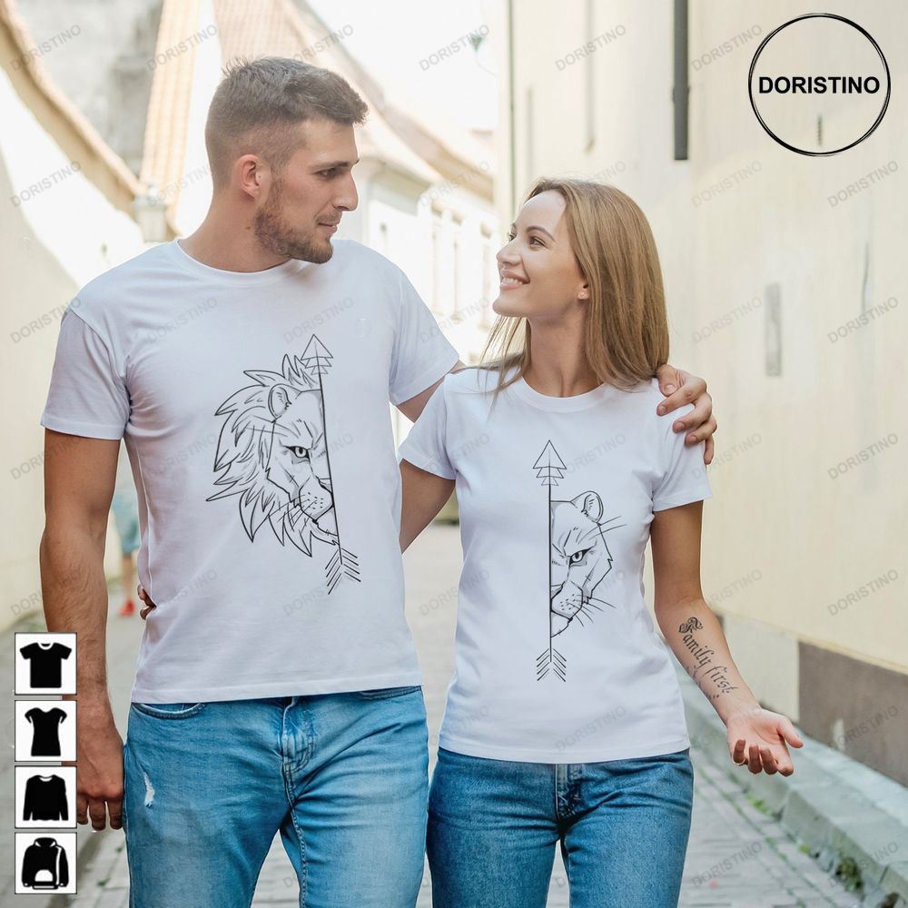 Lion Couples Lioness Matching Couple His And Trending Style