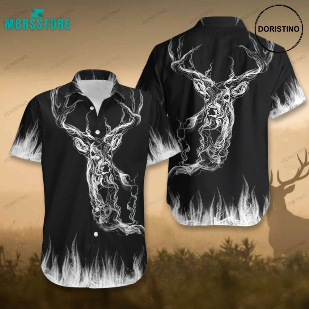 Deer Hunting Smoke Em Deer Aloha Button Down Limited Edition Hawaiian Shirt