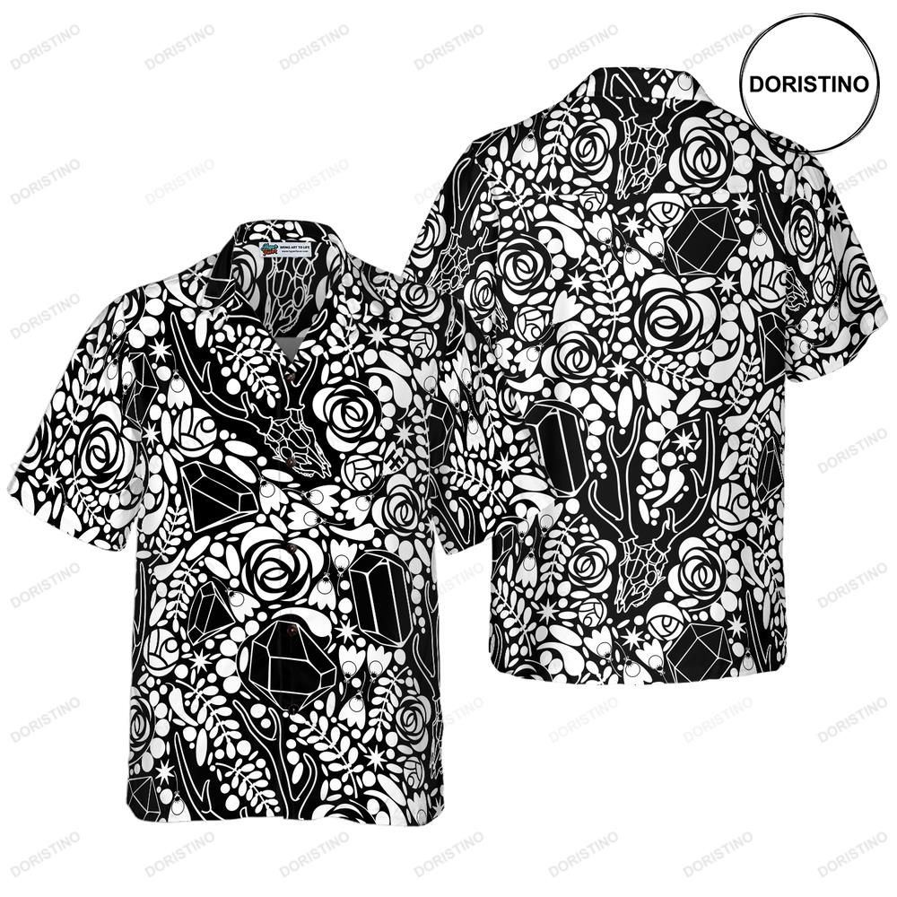 Deer Skull Crystal Seamless Pattern Limited Edition Hawaiian Shirt