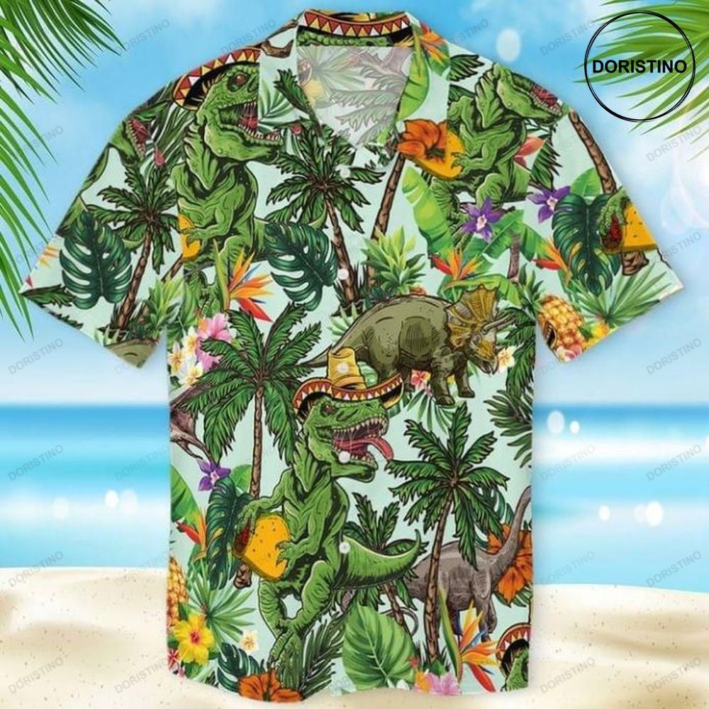 Dinosaur T Rex Hawaiian Shirt