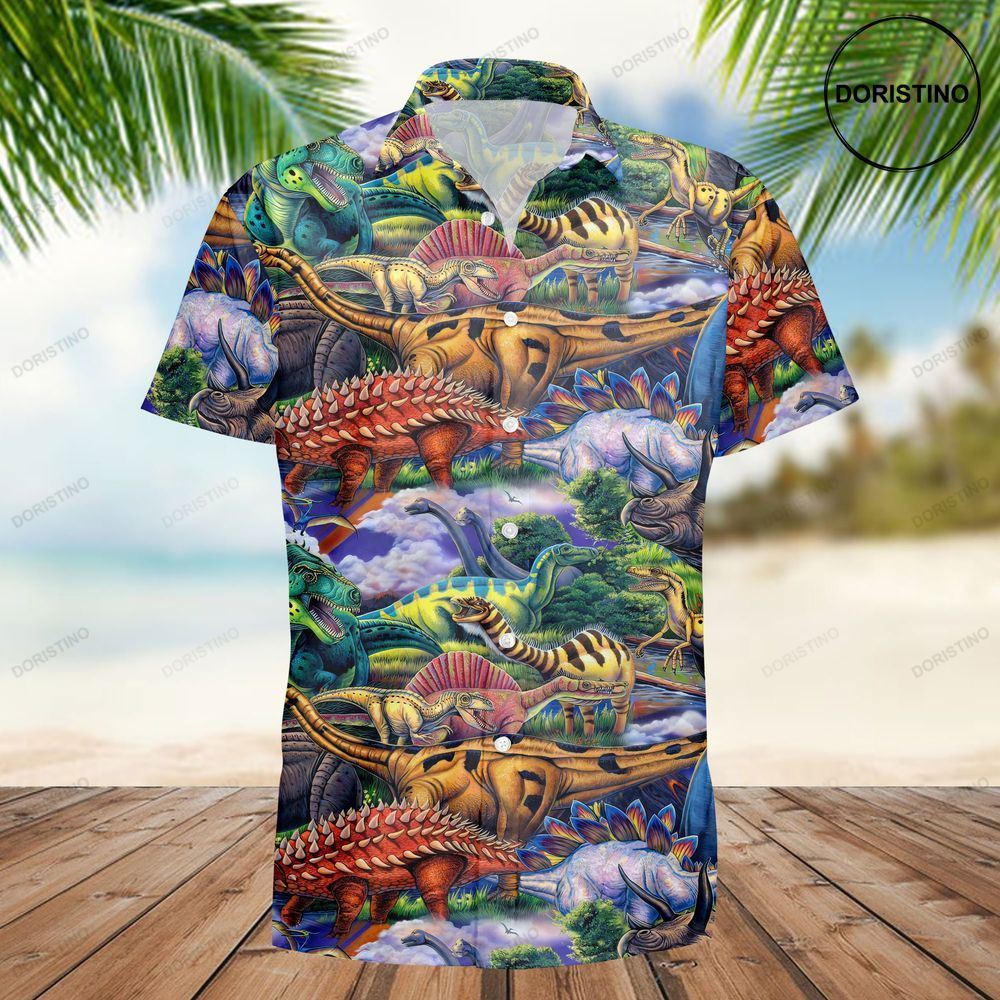Dinosauria Dinosaur Gift For Dinosaurs Lover Awesome Hawaiian Shirt