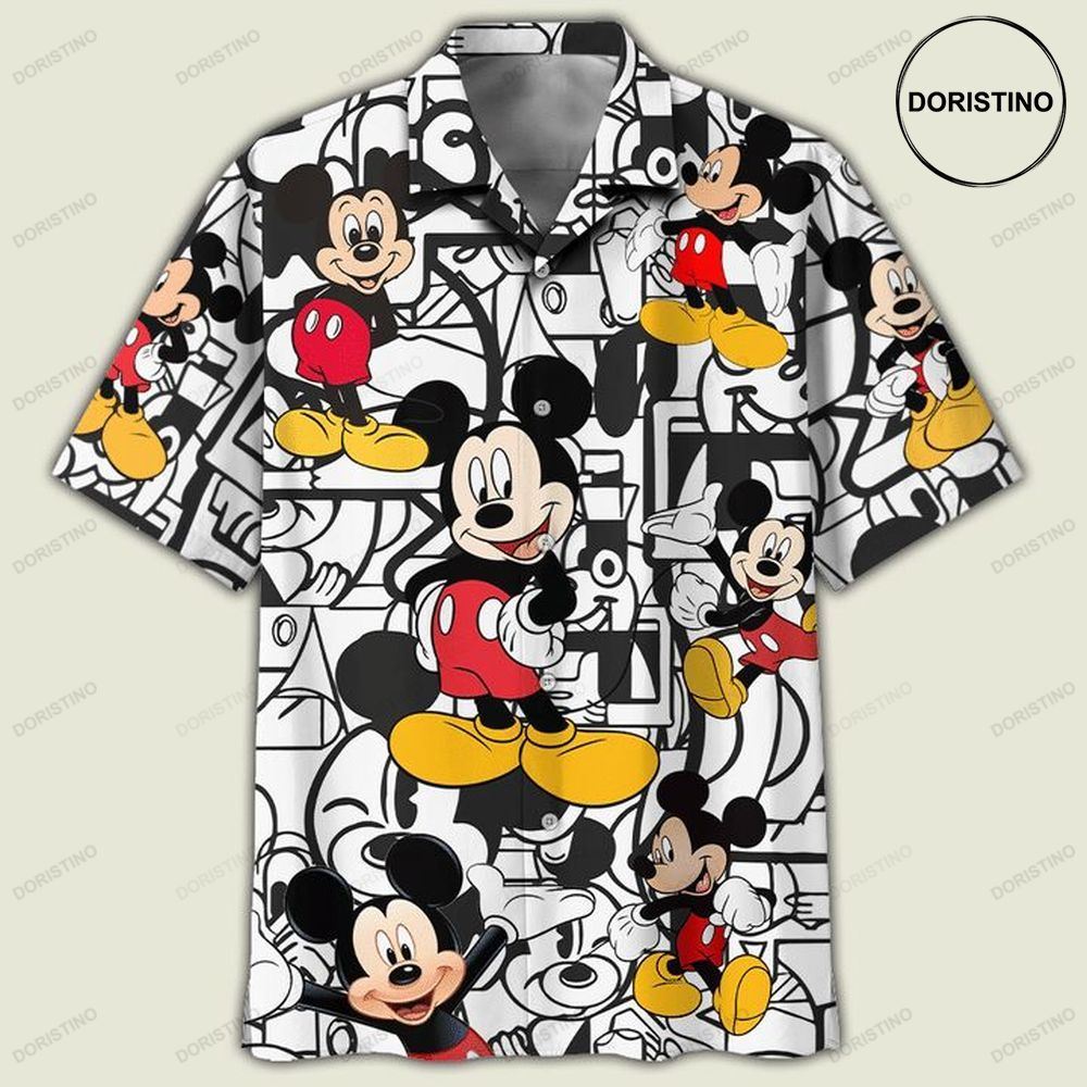 Disney Mickey Mouse 2 Print Awesome Hawaiian Shirt