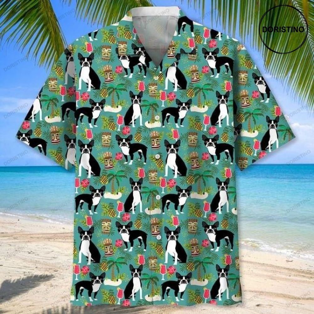 Dog Lover Print Hawaiian Shirt