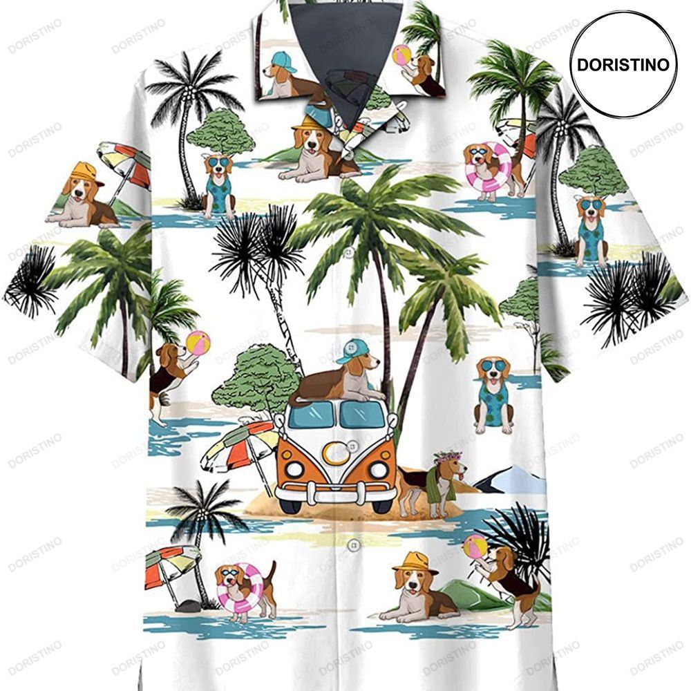 Dog Summer Awesome Hawaiian Shirt