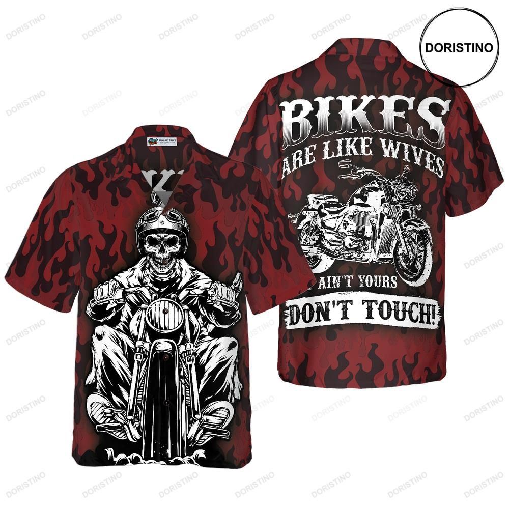 Don't Touch My Motorbike Awesome Hawaiian Shirt