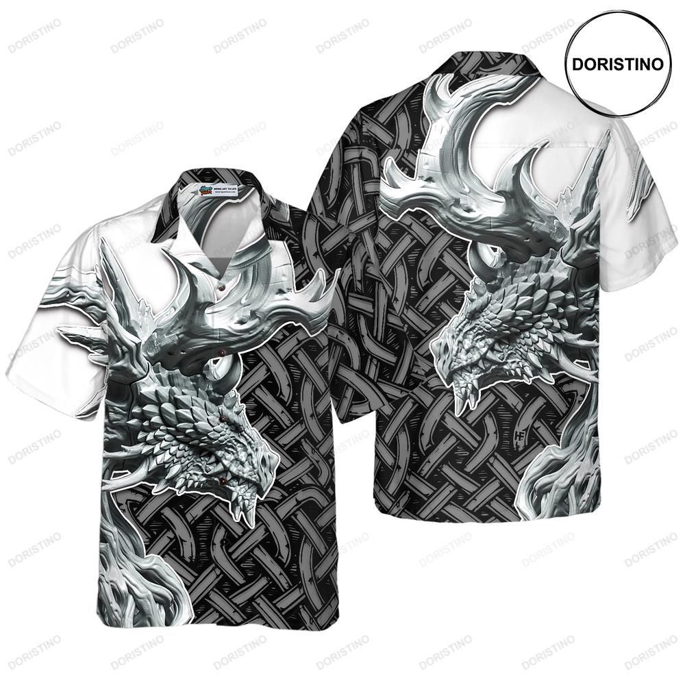 Dragon Celtic Art 3d Hawaiian Shirt