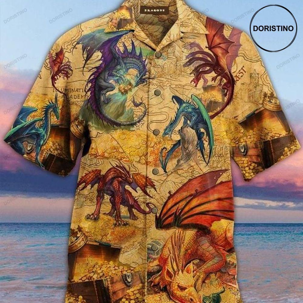 Dragon Legend Print Awesome Hawaiian Shirt