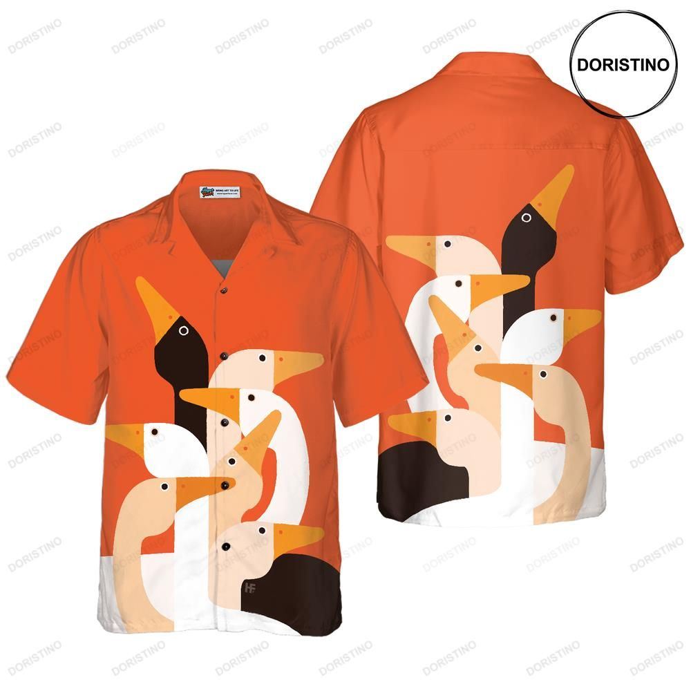 Ducks On Art Hawaiian Shirt