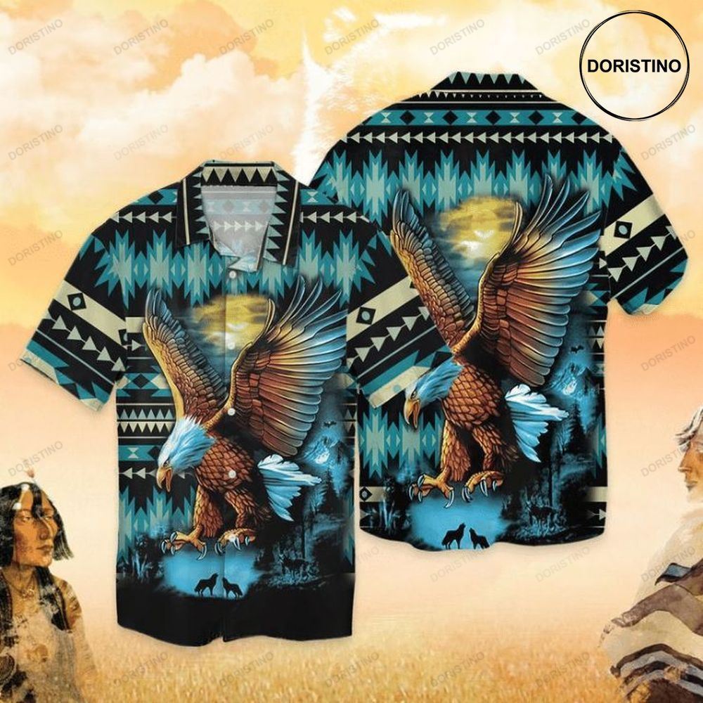 Eagle Native Viking Awesome Hawaiian Shirt