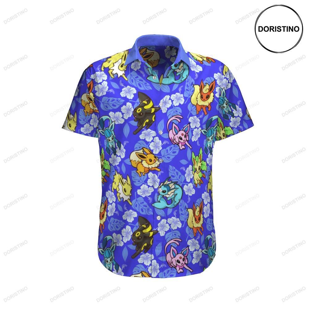 Eevee Tropical Beach Super Hot Pokemon Limited Edition Hawaiian Shirt