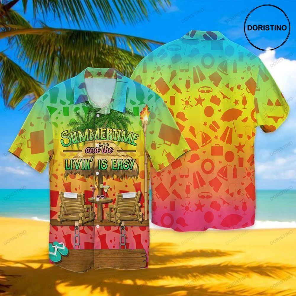 Enjoy The Summer Holiday Summertime And The Livin Is Easy Awesome Hawaiian Shirt