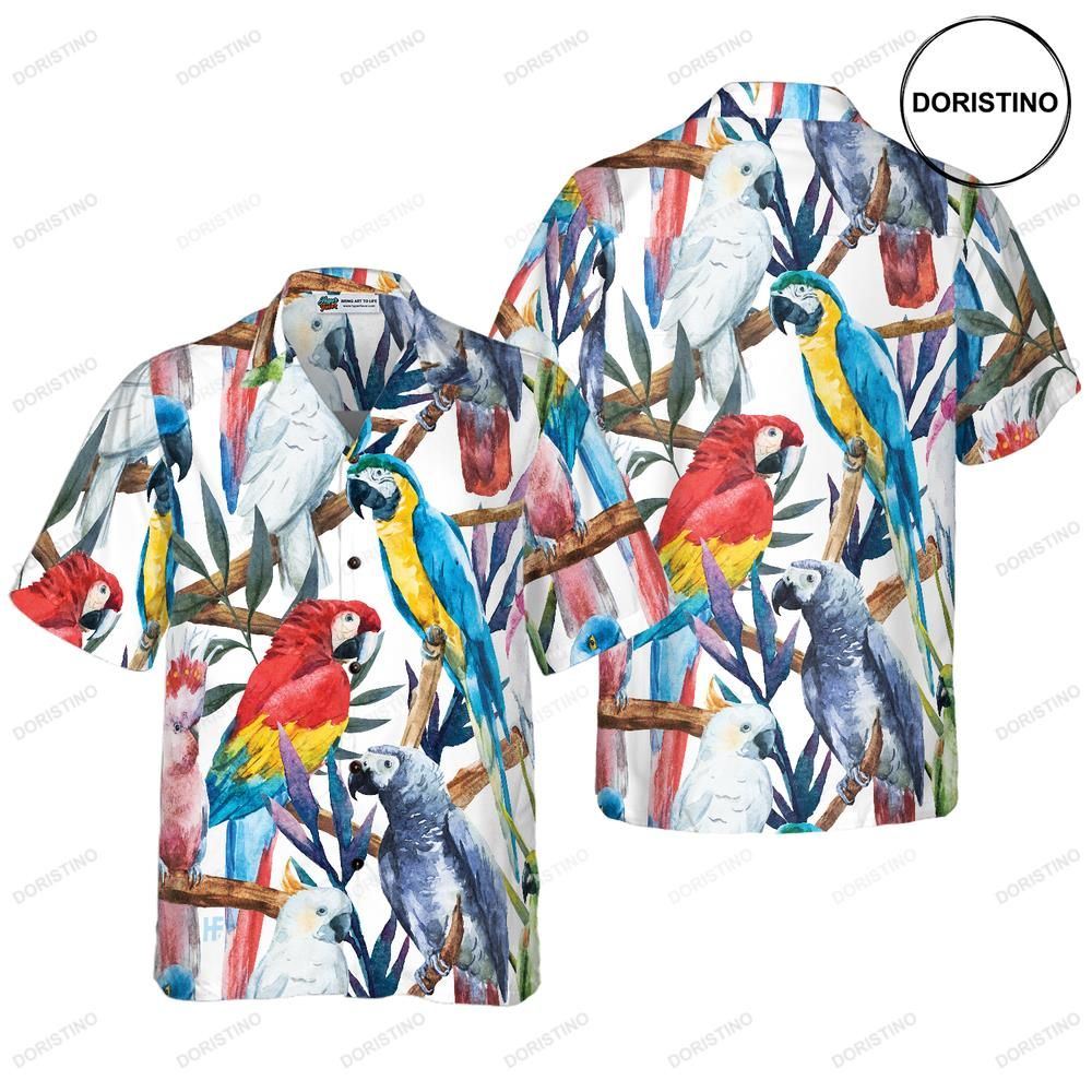 Exotic Parrots Plant V2 Hawaiian Shirt