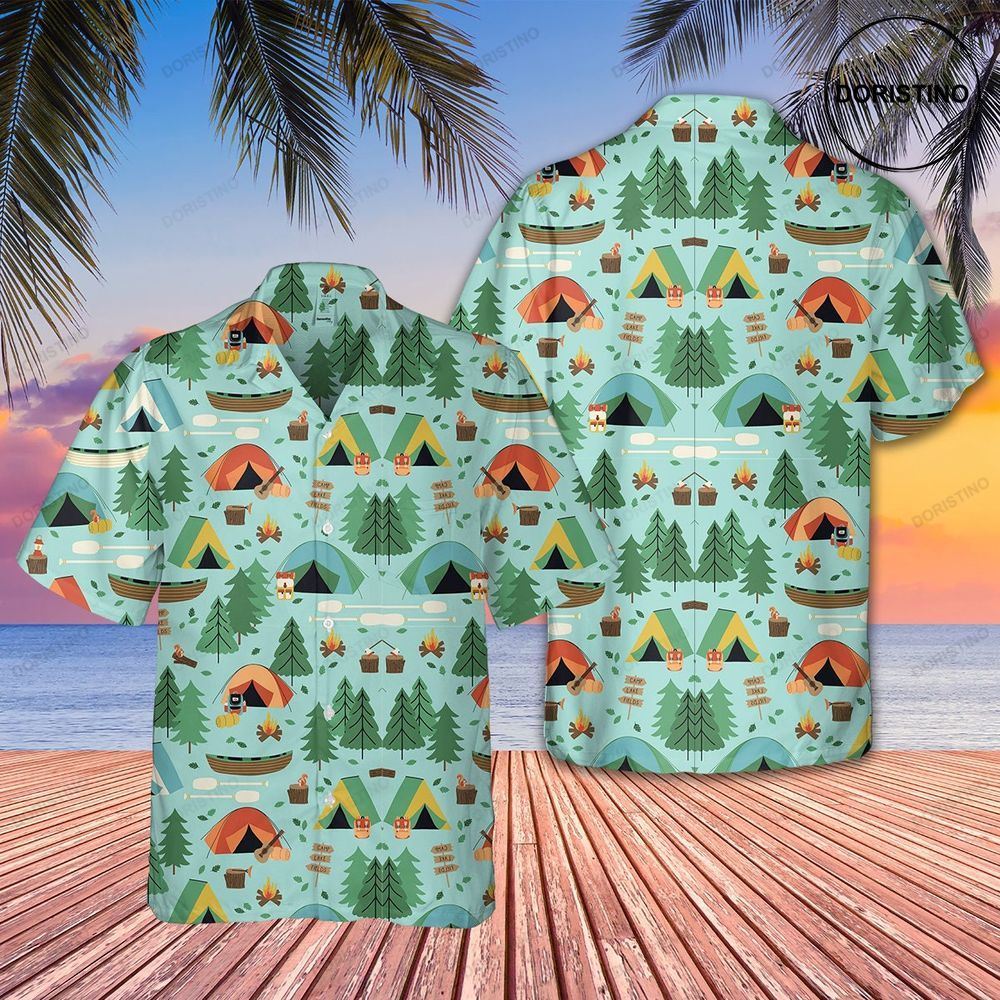 Family Summer Camping Outdoor Adventure Limited Edition Hawaiian Shirt