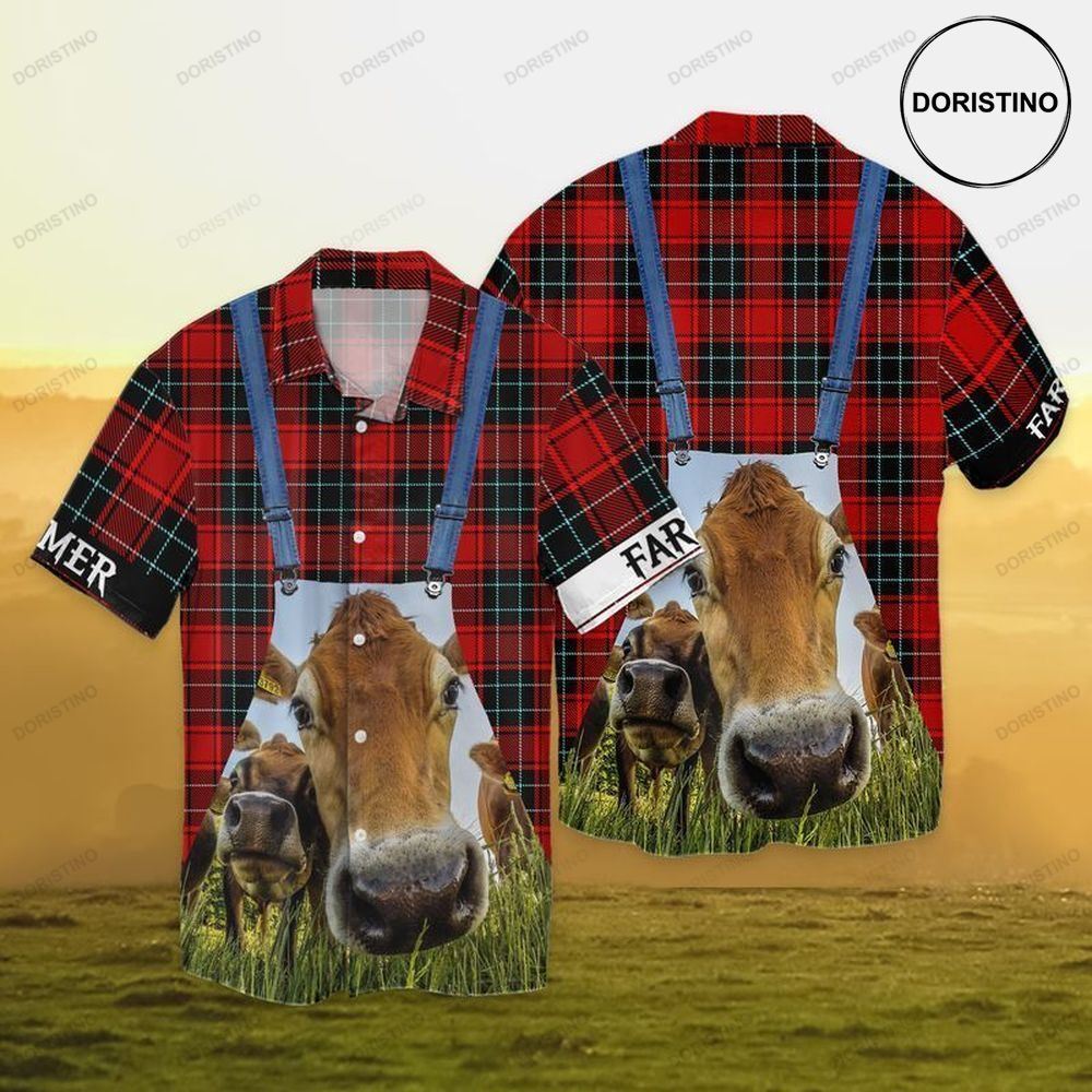Farmer Life Cow Awesome Hawaiian Shirt