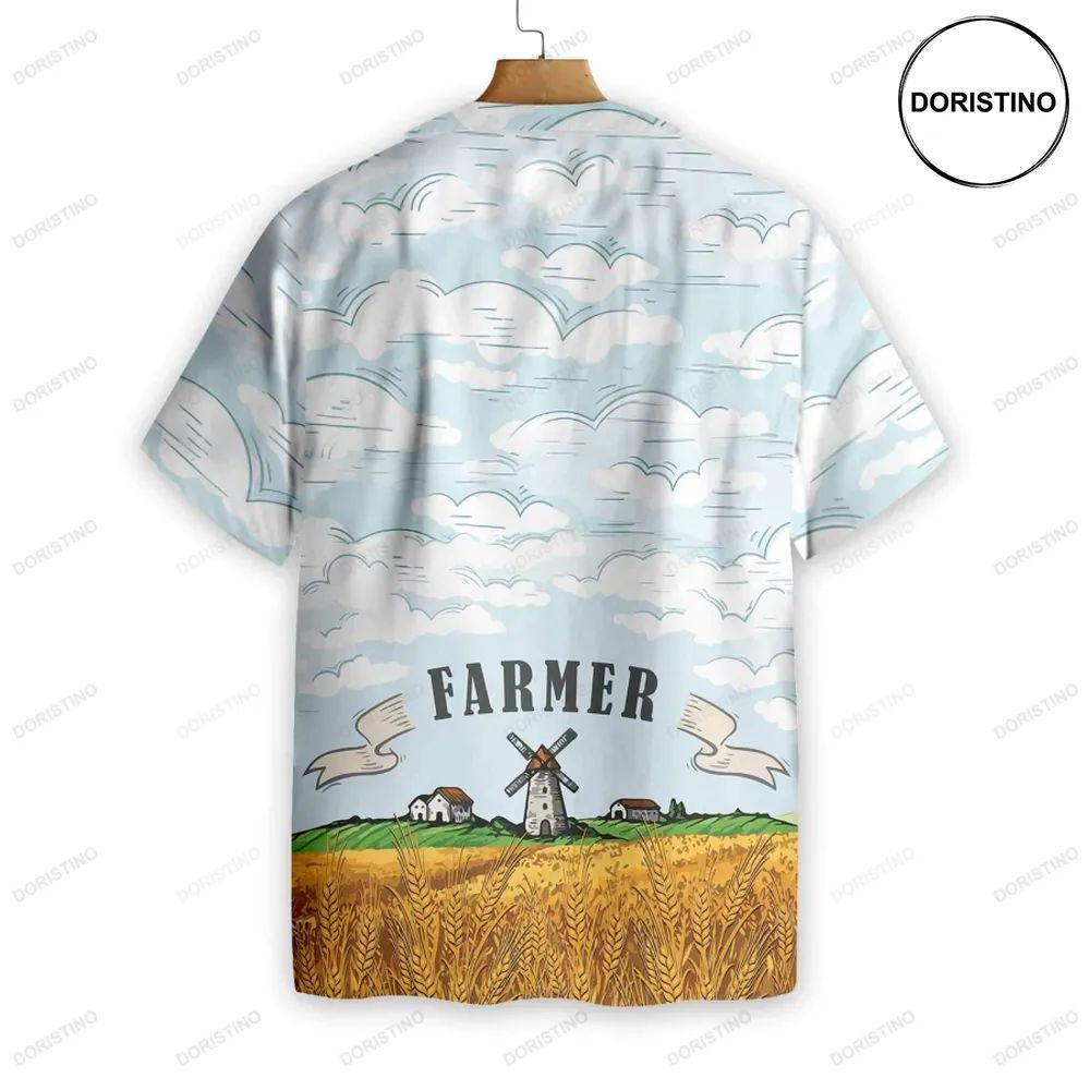 Farmer Wheat Field Awesome Hawaiian Shirt