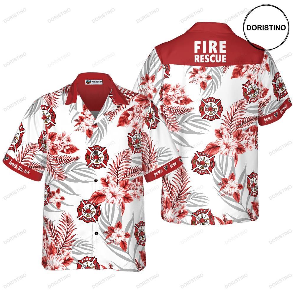 Firefighter Fire Rescue Limited Edition Hawaiian Shirt