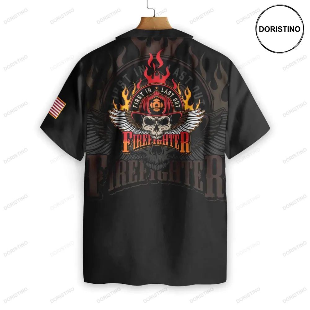 Firefighter Skull Flame V2 Limited Edition Hawaiian Shirt