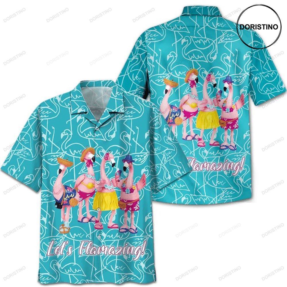 Flamingo Lets Flamazing Print Limited Edition Hawaiian Shirt