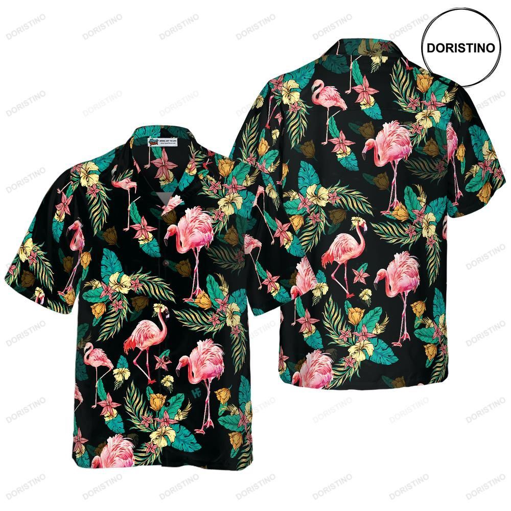 Flamingo Tropical Pattern V2 Awesome Hawaiian Shirt