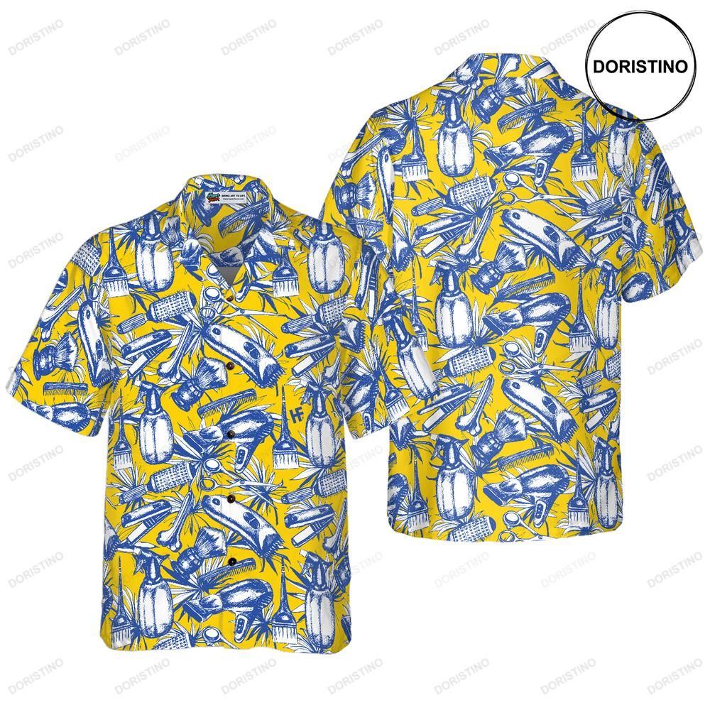 Floral Barber Equipment Limited Edition Hawaiian Shirt