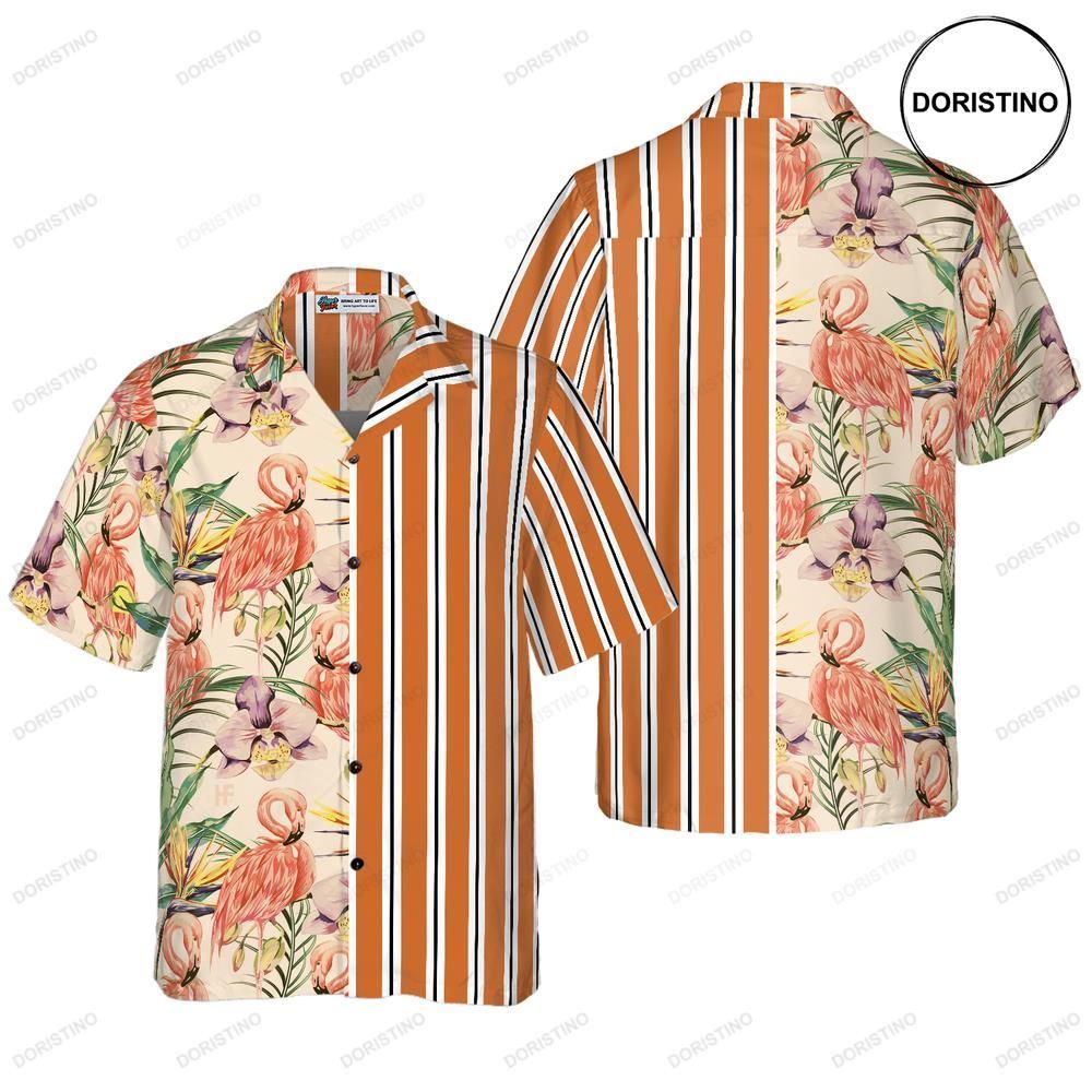 Floral Flamingo Retro Vintage Awesome Hawaiian Shirt