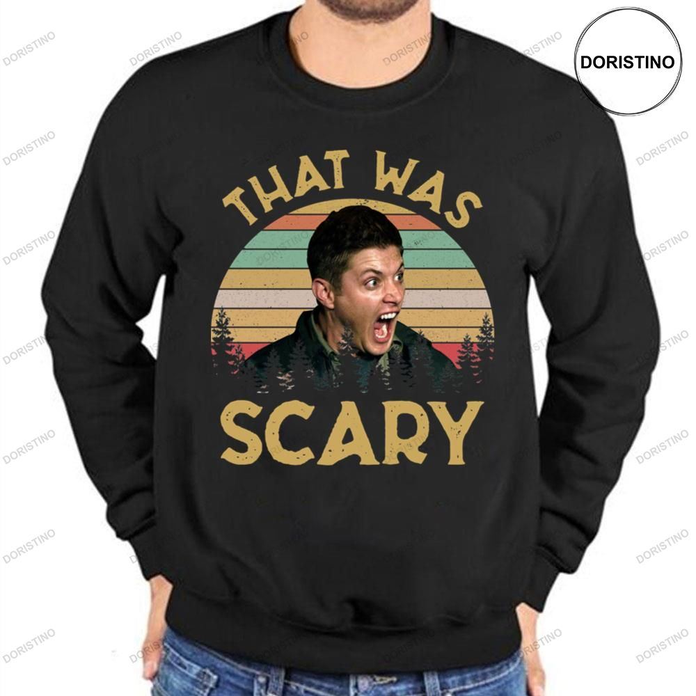 Dean Winchester Supernatural That Was Scary Funny Vintage Retro Style