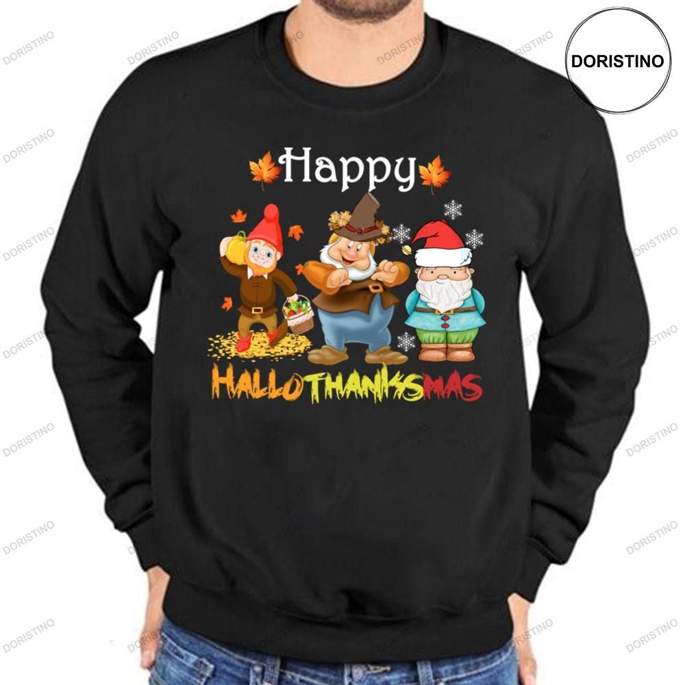 Dwarfs Happy Hallothanksmas Gnomes Style