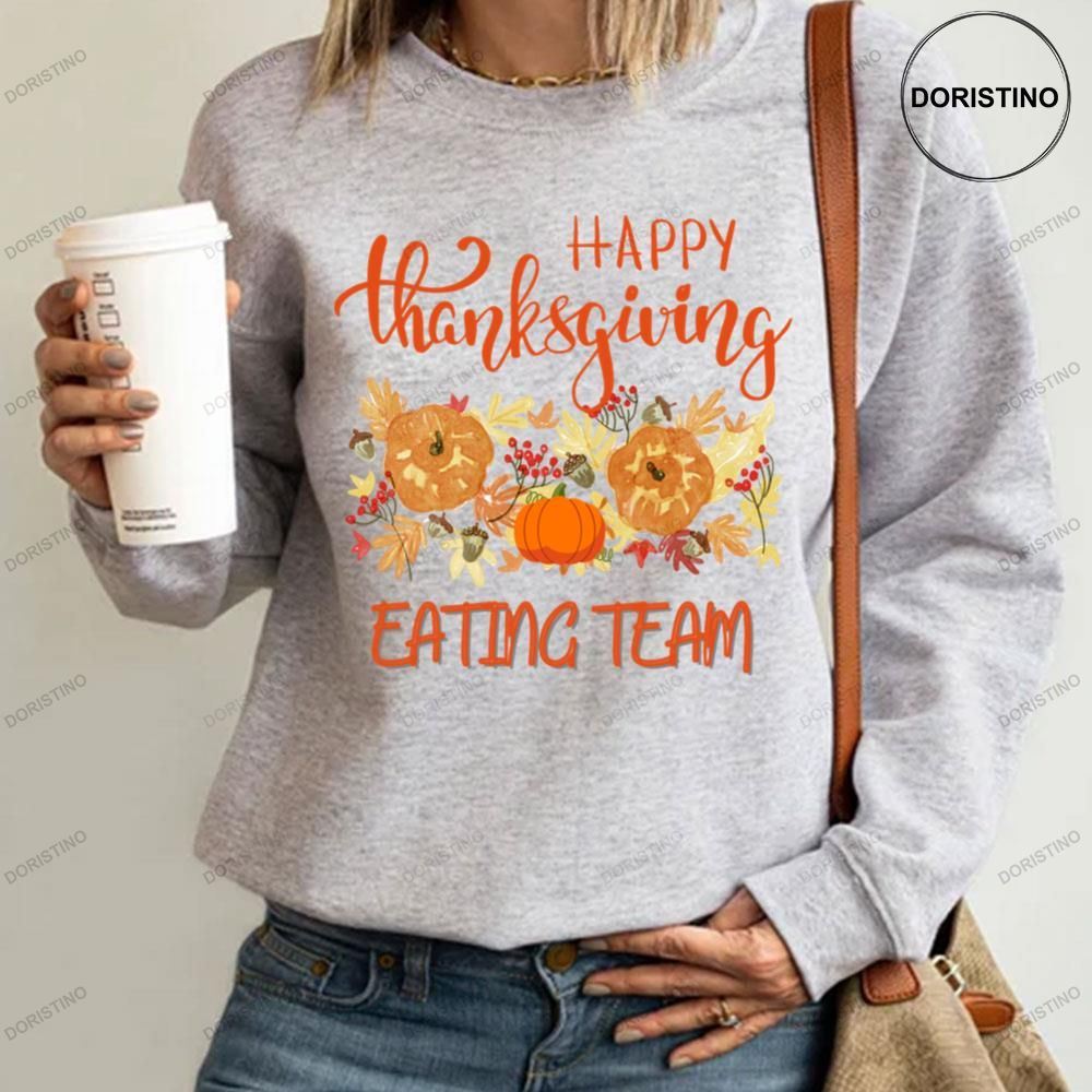 Fall Pumpkin Thanksgiving Eating Team Shirts