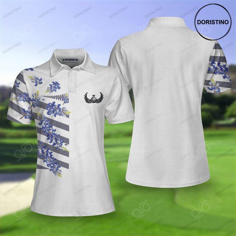 Bluebonnet Golf Short Sleeve Women Polo Shirt Floral Texas Golf Shirt For Ladies Doristino Polo Shirt|Doristino Awesome Polo Shirt|Doristino Limited Edition Polo Shirt}