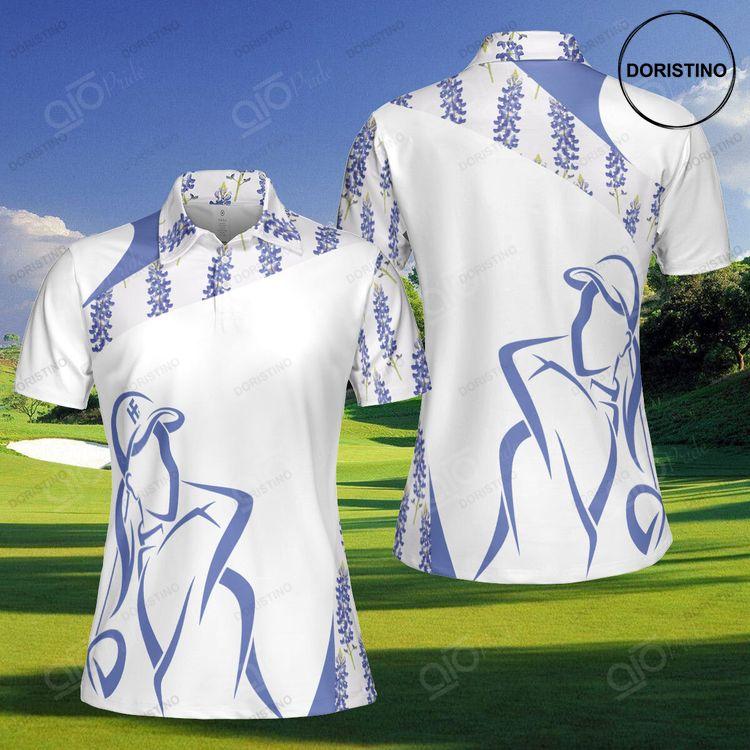 Bluebonnet Women Golfer Short Sleeve Women Polo Shirt Unique Female Golf Gift Doristino Polo Shirt|Doristino Awesome Polo Shirt|Doristino Limited Edition Polo Shirt}