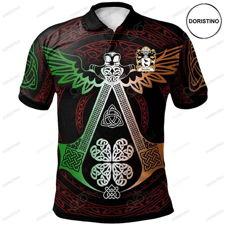 Bowdler Of Brompton Montgomeryshire Welsh Family Crest Polo Shirt Irish Celtic Symbols And Ornaments Doristino Polo Shirt|Doristino Awesome Polo Shirt|Doristino Limited Edition Polo Shirt}