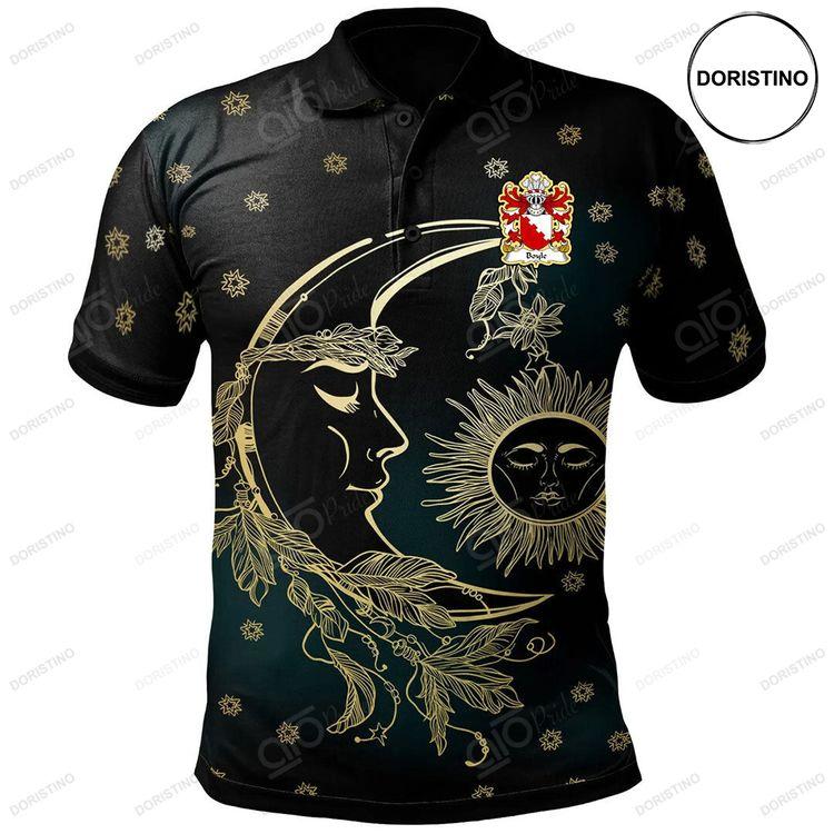 Boyle Herefordshire M Hywel Gwyn Welsh Family Crest Polo Shirt Celtic Wicca Sun Moons Doristino Polo Shirt|Doristino Awesome Polo Shirt|Doristino Limited Edition Polo Shirt}